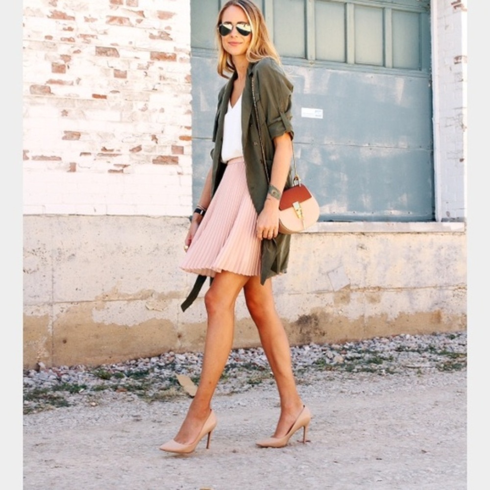 Pink Pleated Skirt - Picture 2 of 8